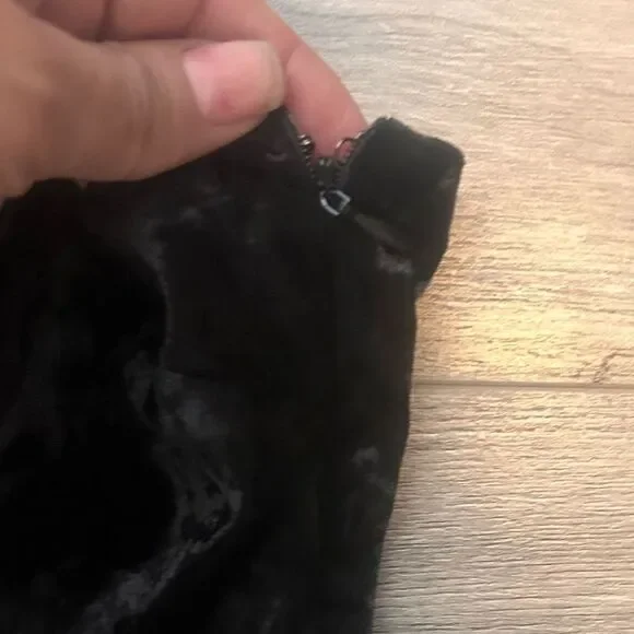 NWT black floral embroidered dress - Picture 5 of 5